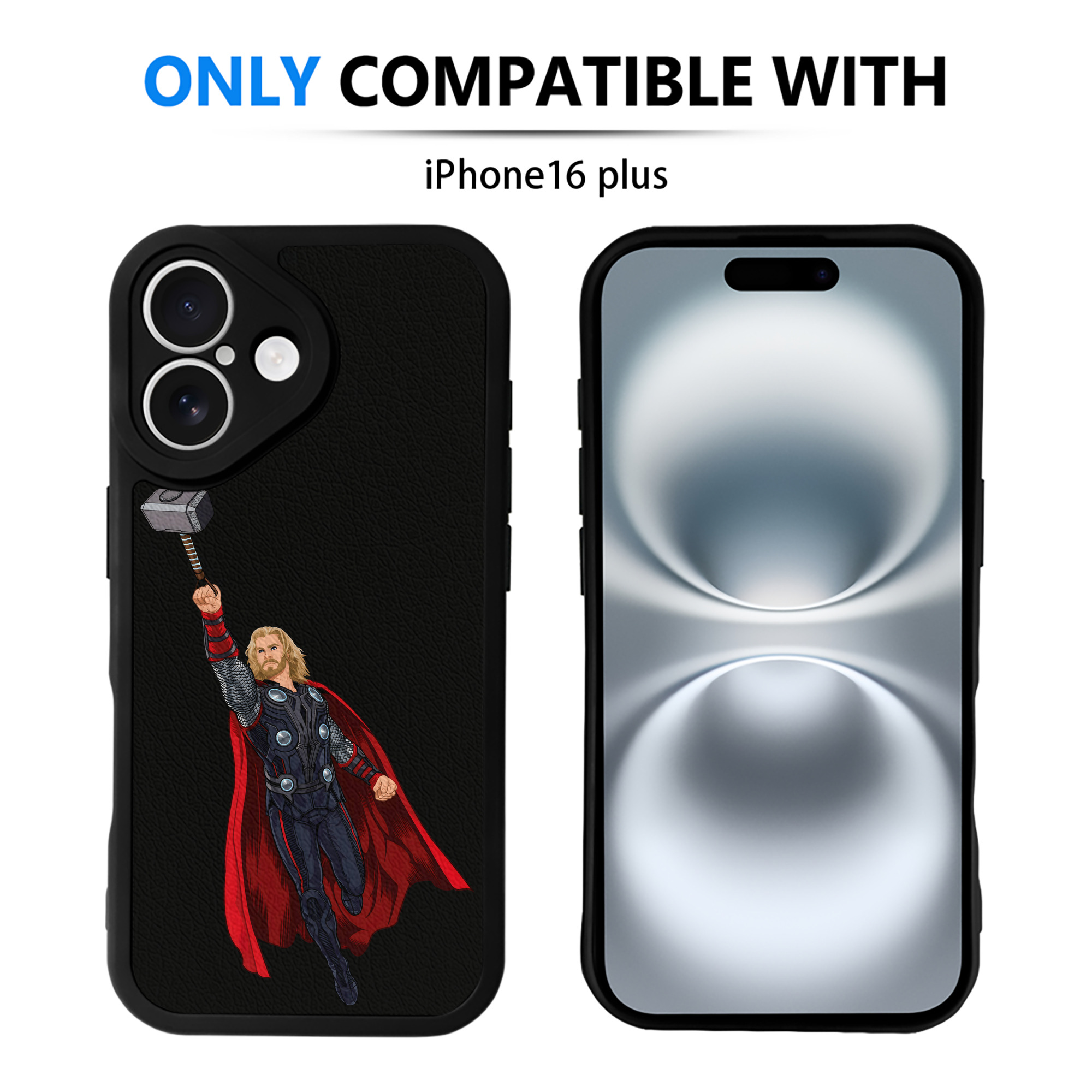 （画像用） アベンジャーズ The Avengers 【iPhone 16シリーズ対応】シリコンスマホケース（レザー調） 材質：シリコン